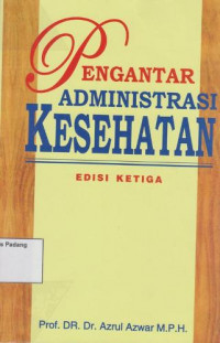 Image of Pengantar Administrasi Kesehatan