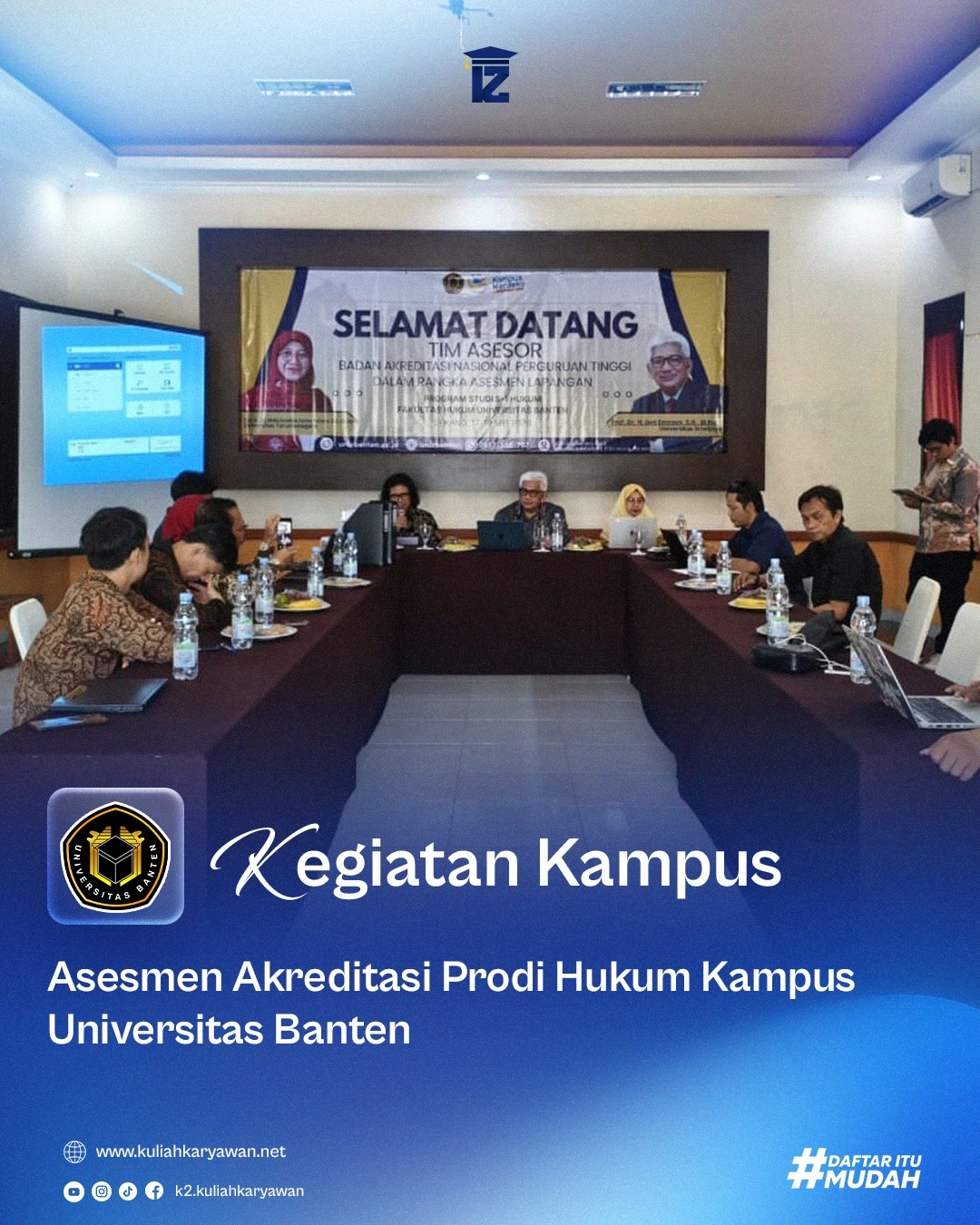 Universitas Banten Sambut Asesor BAN-PT Dalam Asesmen Lapangan Program Studi S1 Hukum