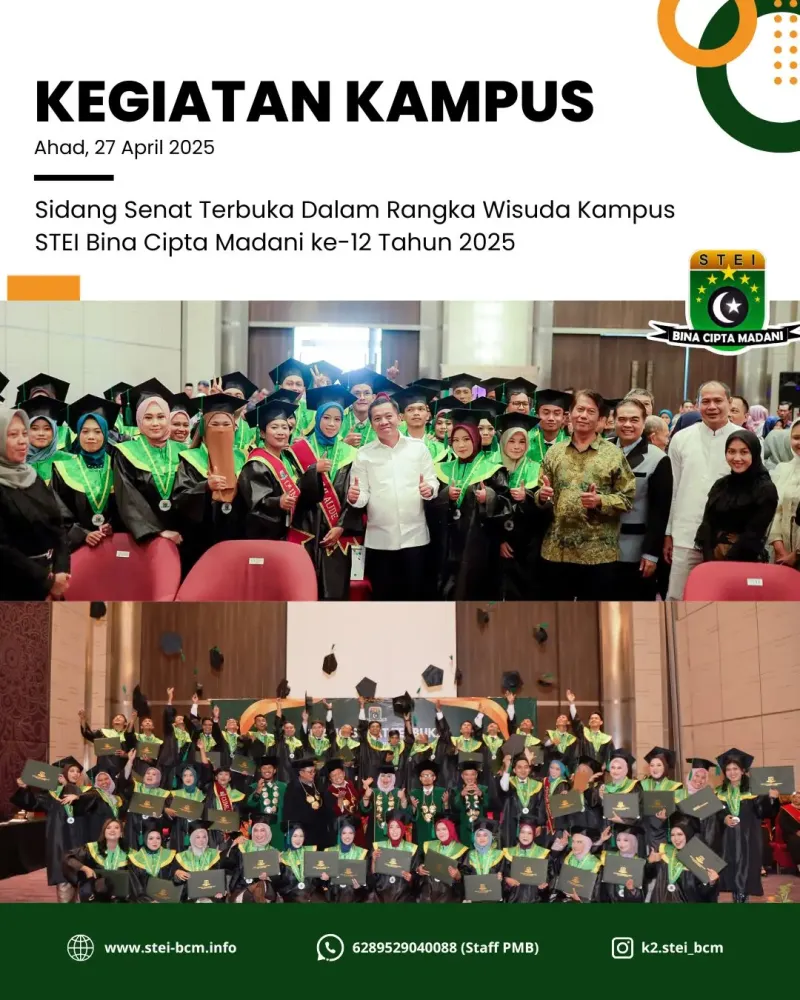 Wisuda Kampus STEI Bina Cipta Madani Tahun 2025